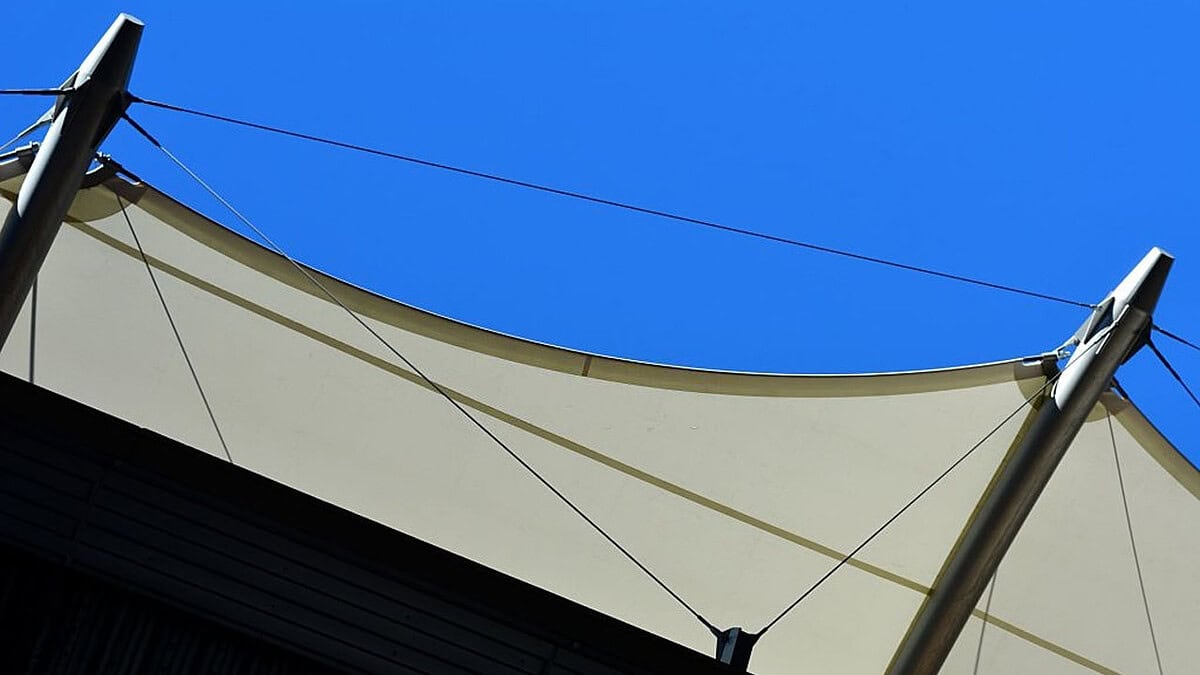 kanopi membrane, puncak, arsitektur modern