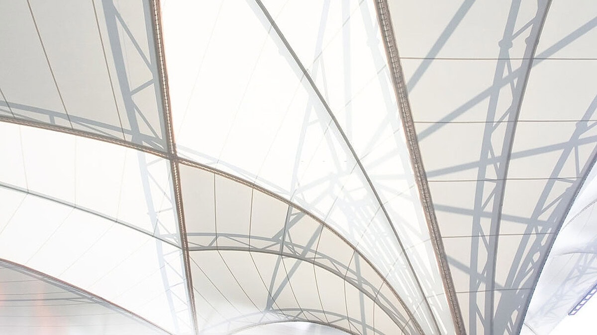 kanopi membrane, puncak, arsitektur modern