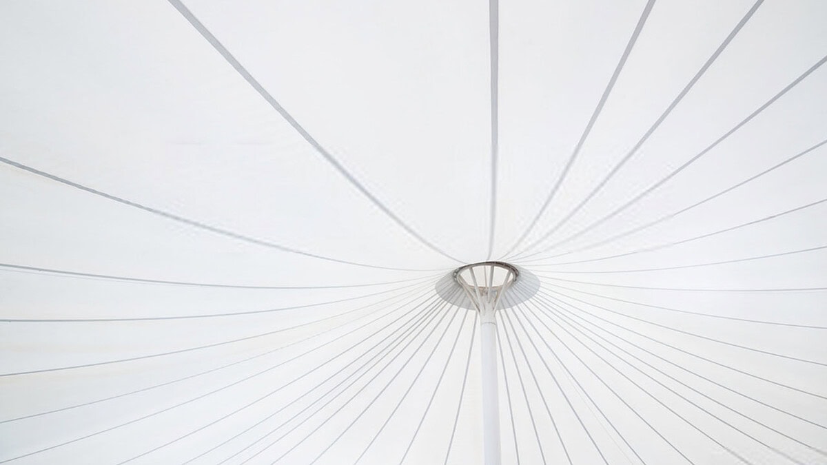 kanopi membrane, puncak, arsitektur modern