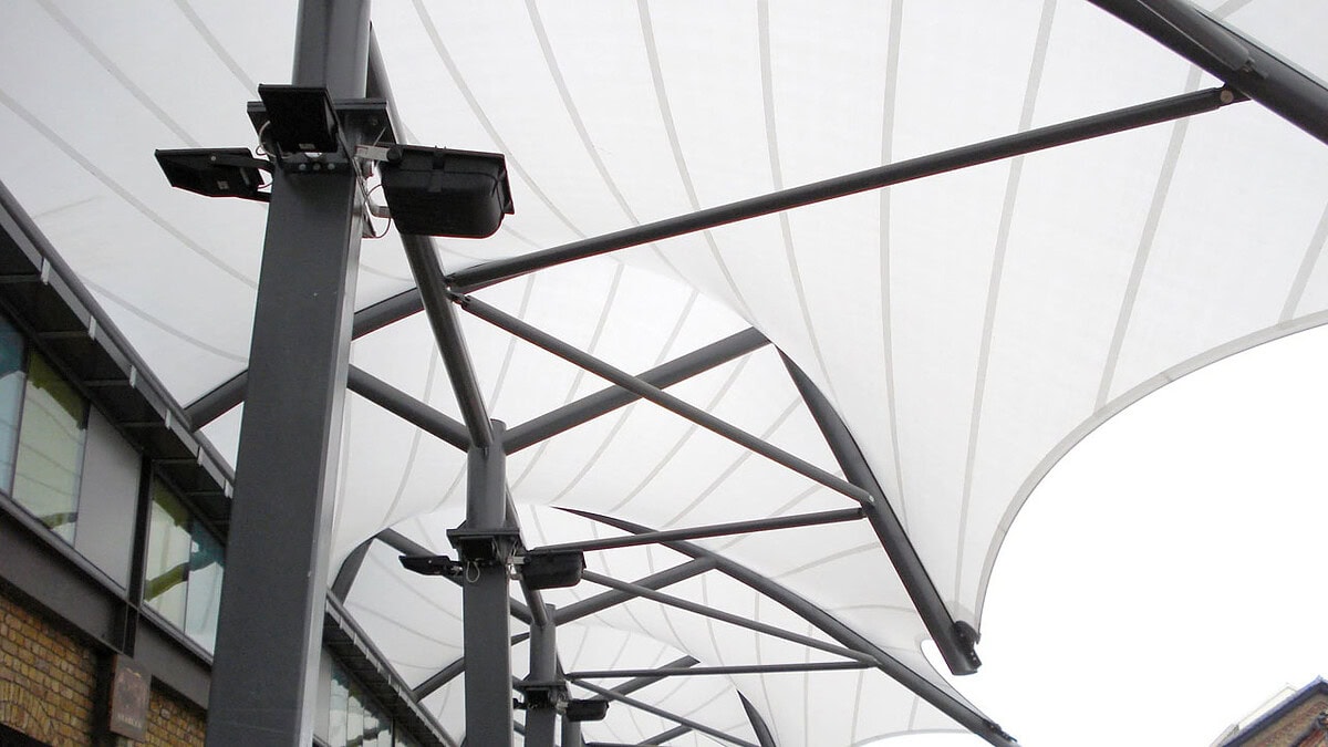 kanopi membrane, puncak, arsitektur modern