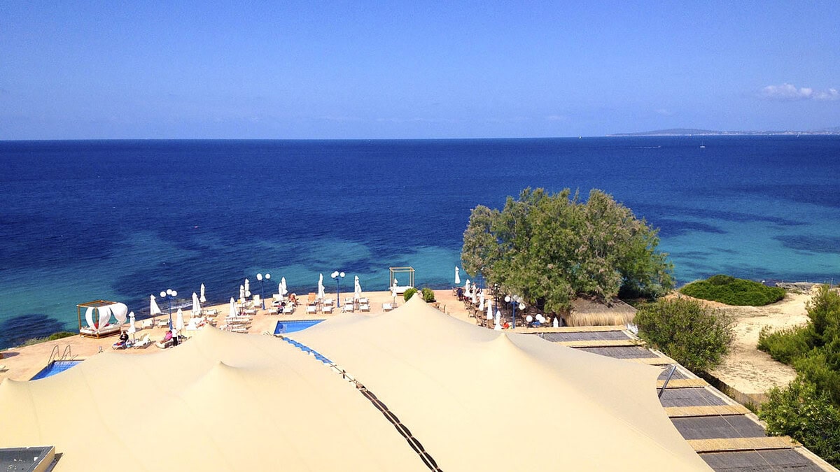 kanopi membrane, puncak, arsitektur modern