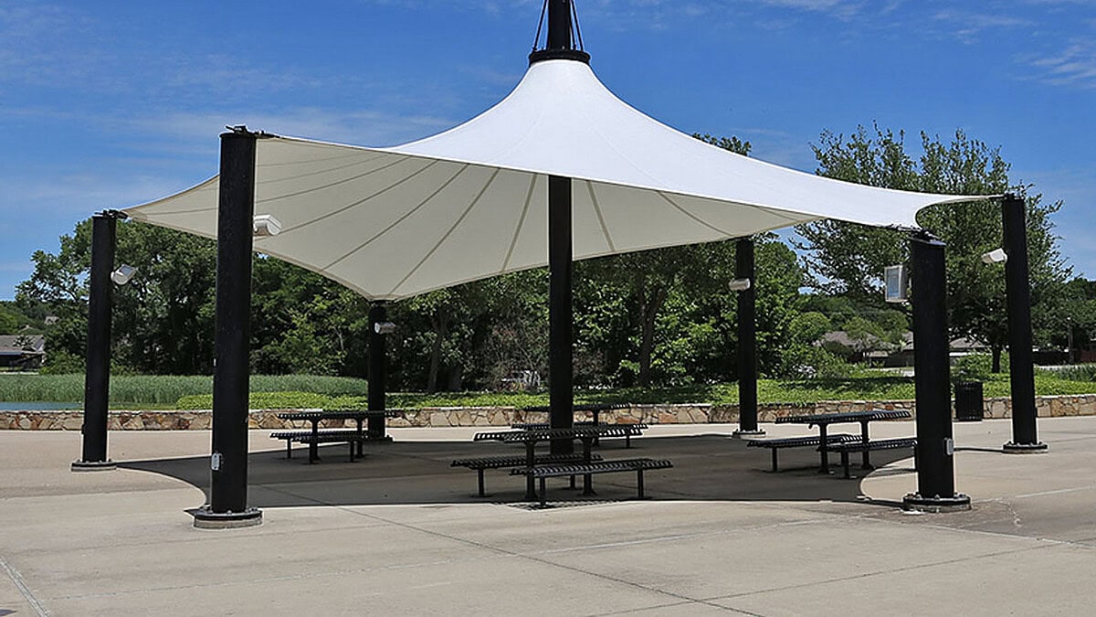 kanopi membrane, puncak, arsitektur modern