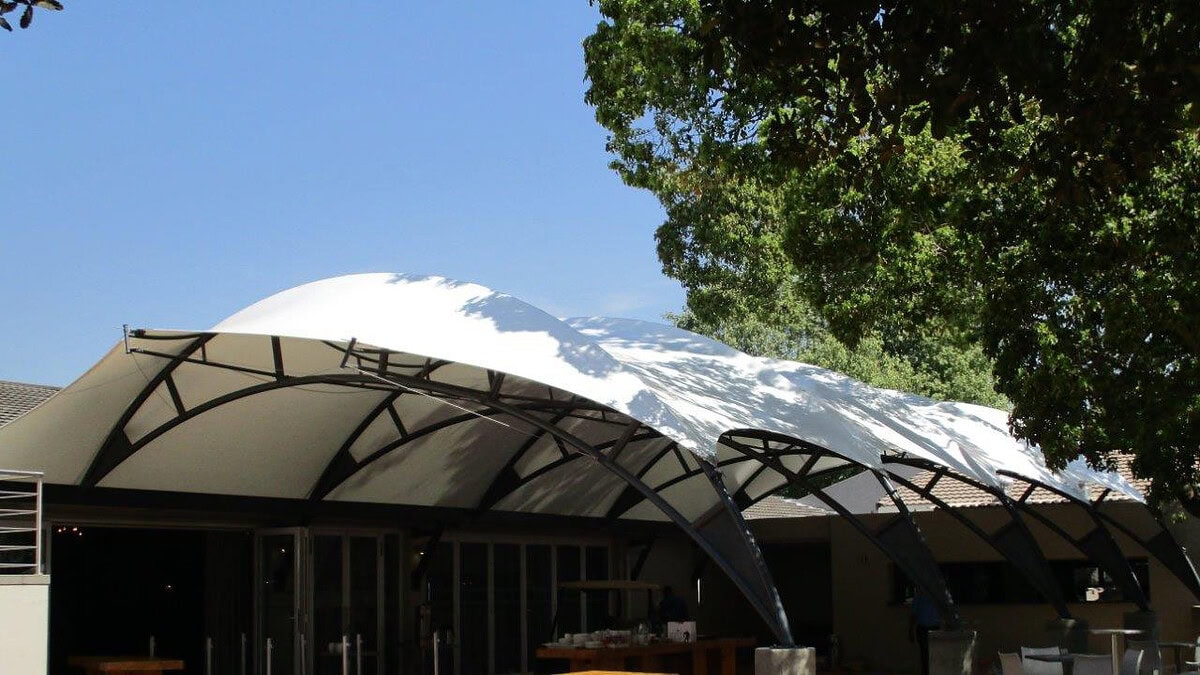 kanopi membrane, puncak, arsitektur modern