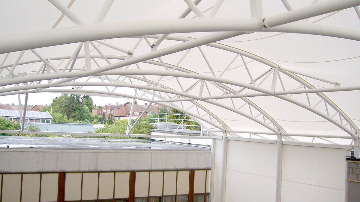 kanopi membrane, puncak, arsitektur modern