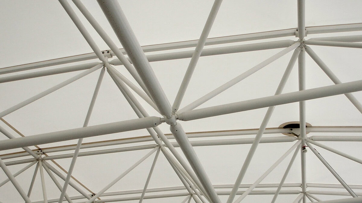 kanopi membrane, puncak, arsitektur modern