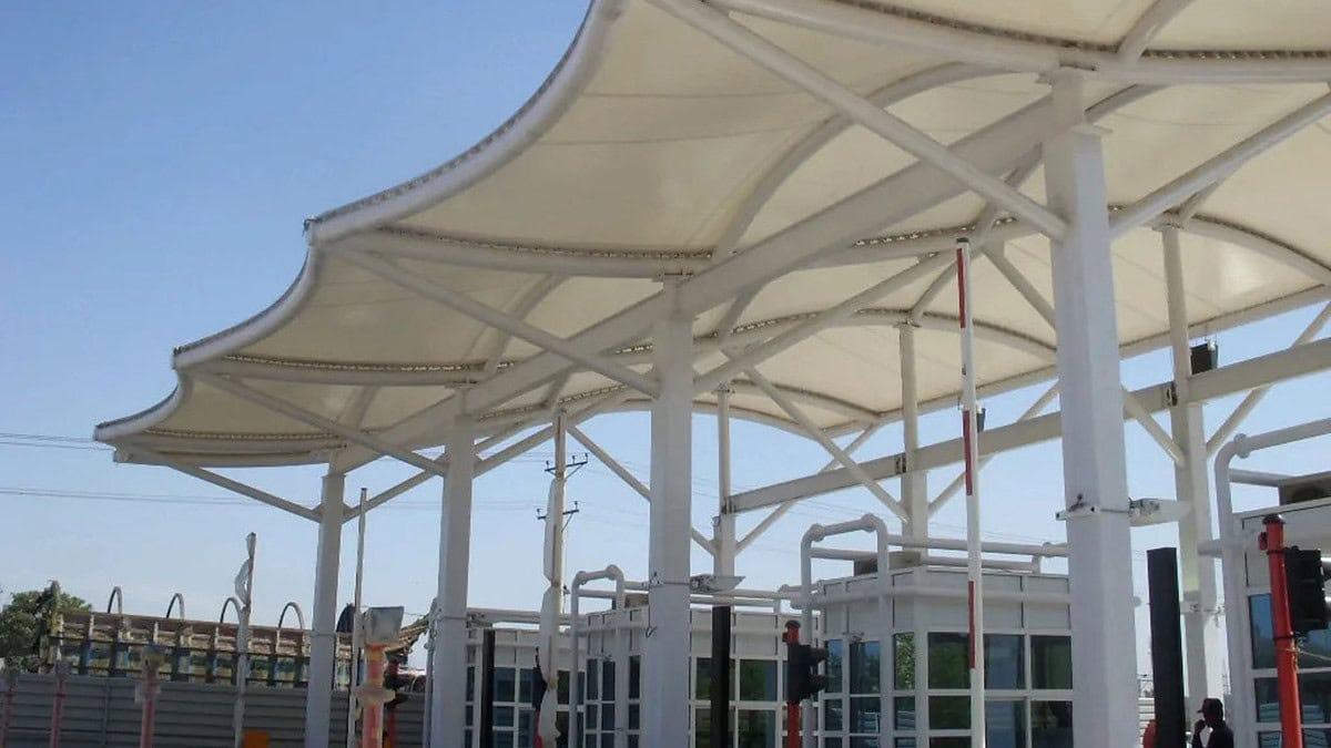 kanopi membrane, puncak, arsitektur modern