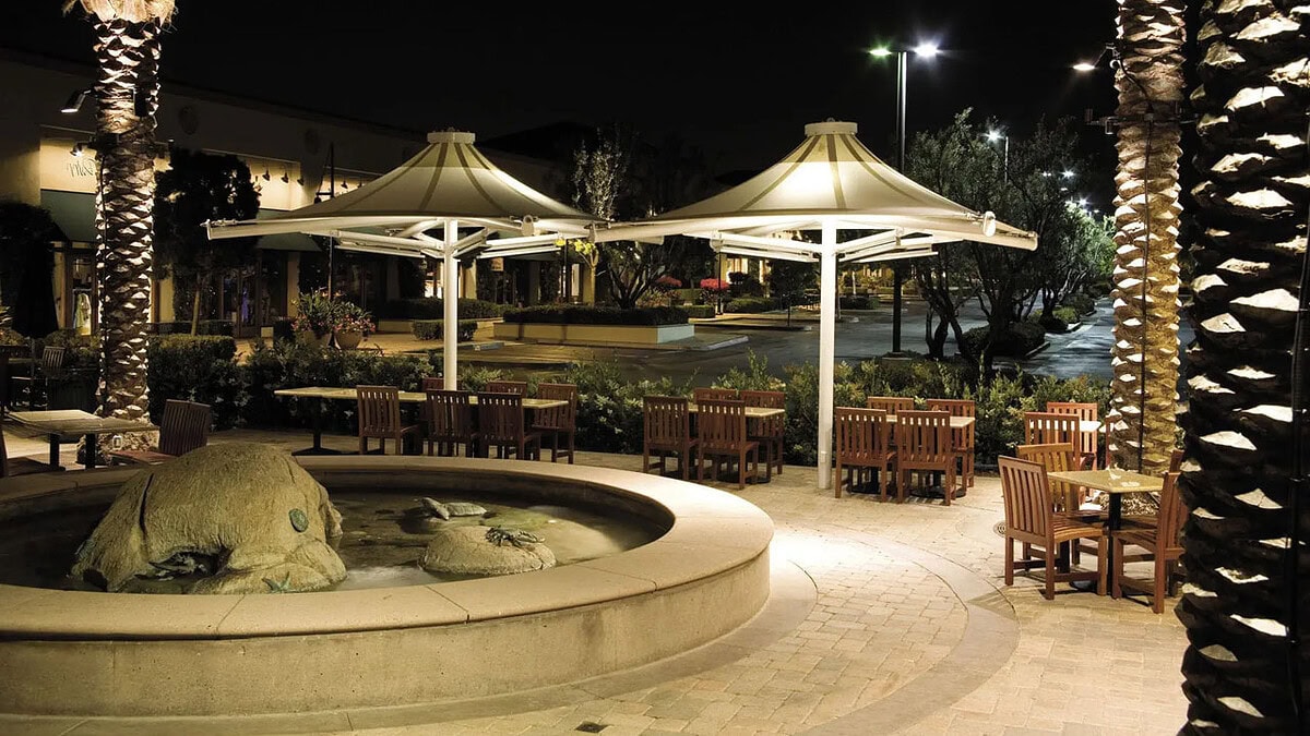 kanopi membrane, puncak, arsitektur modern