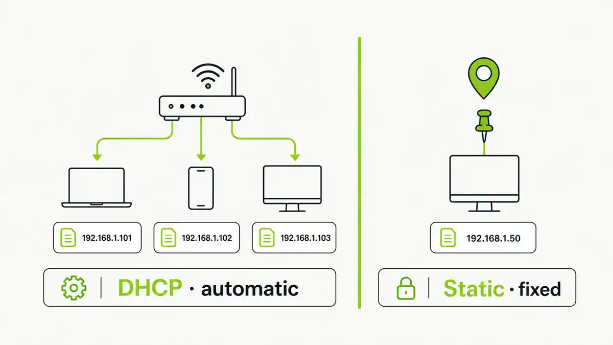 DHCP vs Static IP: When to Use Each (2026)