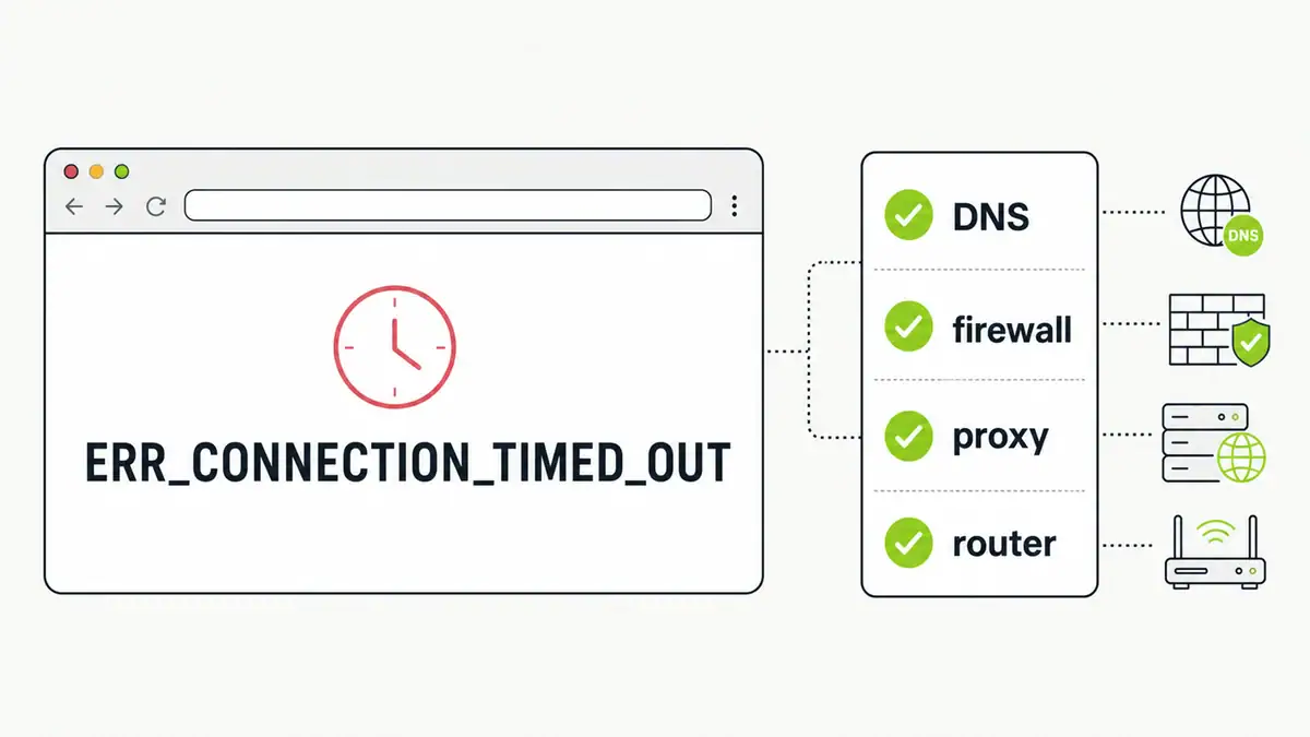 ERR_CONNECTION_TIMED_OUT: How to Fix It (2026)