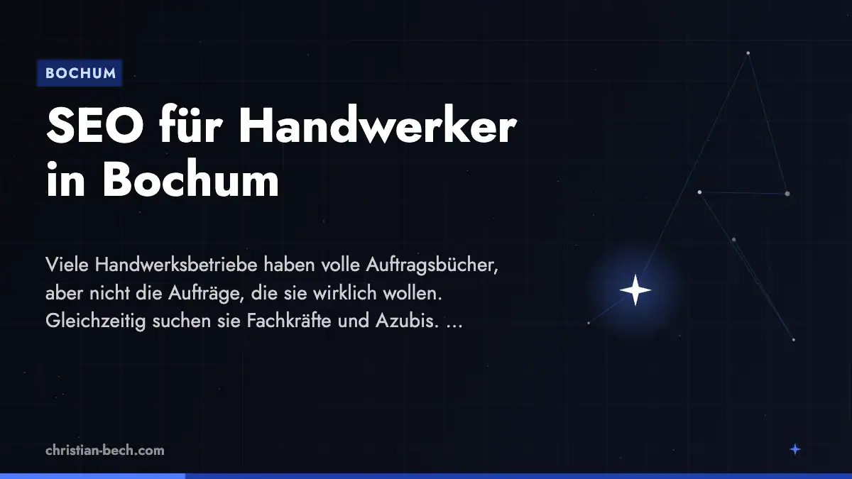 SEO für Handwerker in Bochum – Überblick