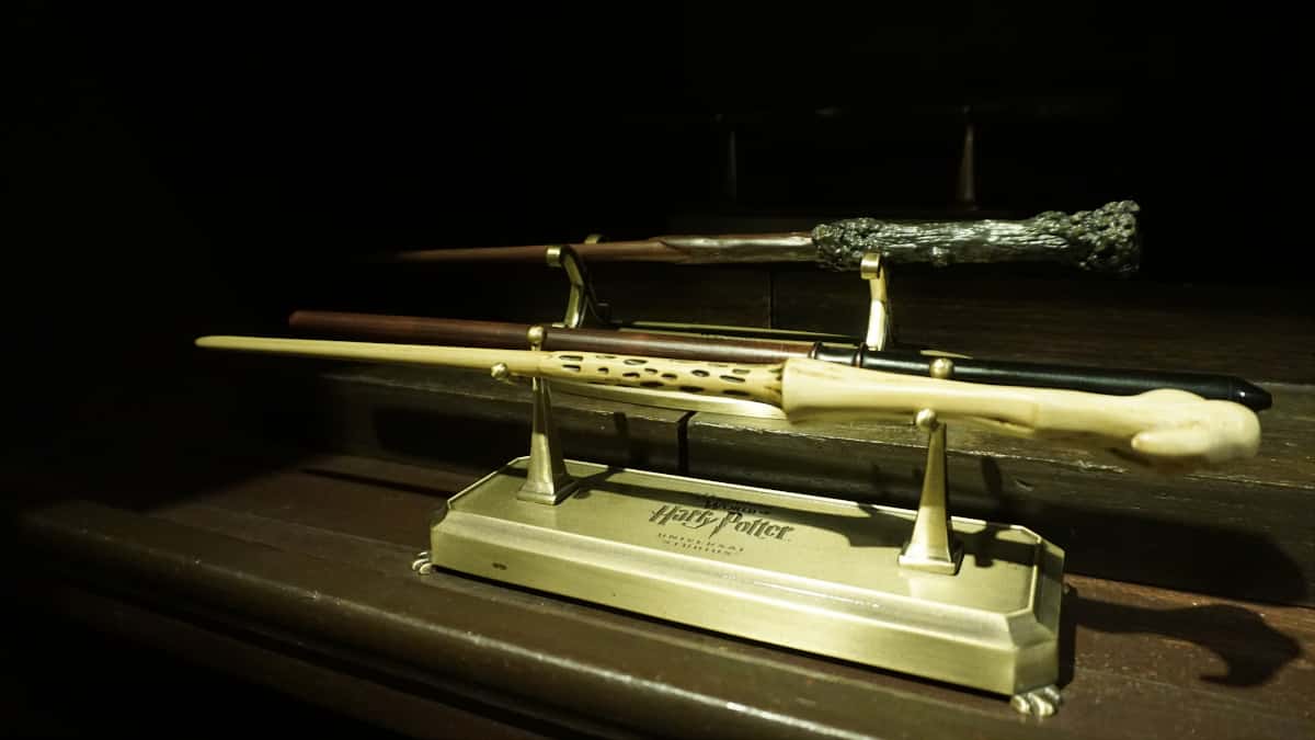 Wands Displayed in Store
