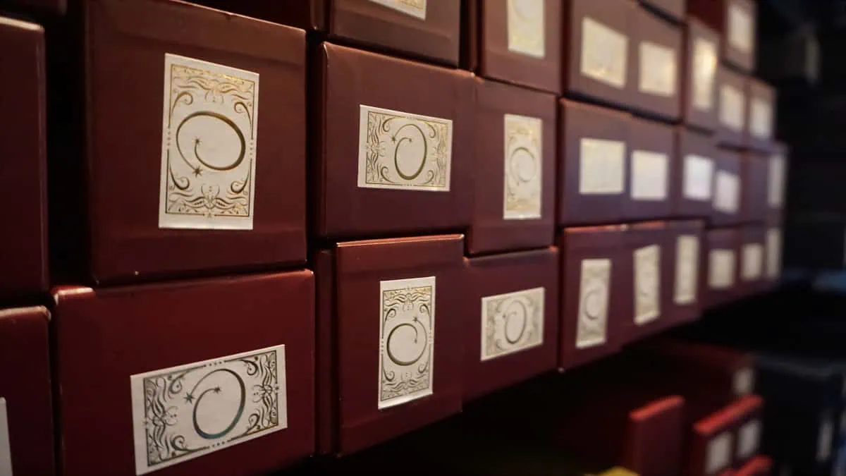 Box with Ollivander's Shop Logo