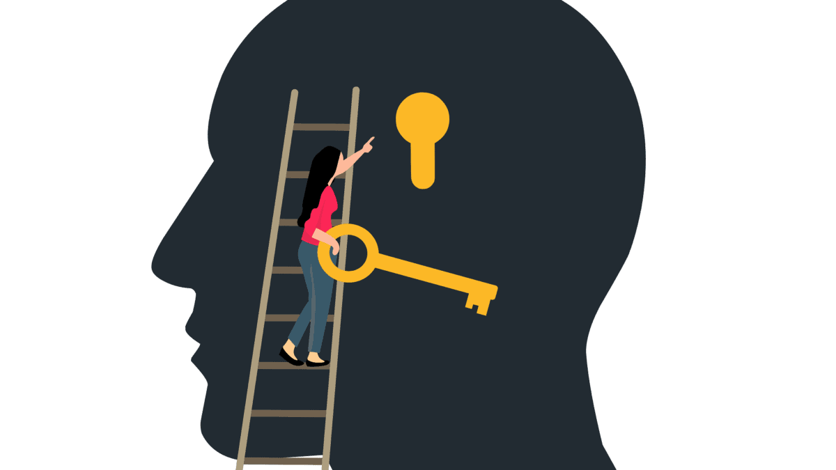 Omul își dorește accesul la înțelegere și evoluția personală prin urcarea unei scări și obținerea cheii. Simbolizează accesul la înțelegere și creșterea personală. Perspective pozitive