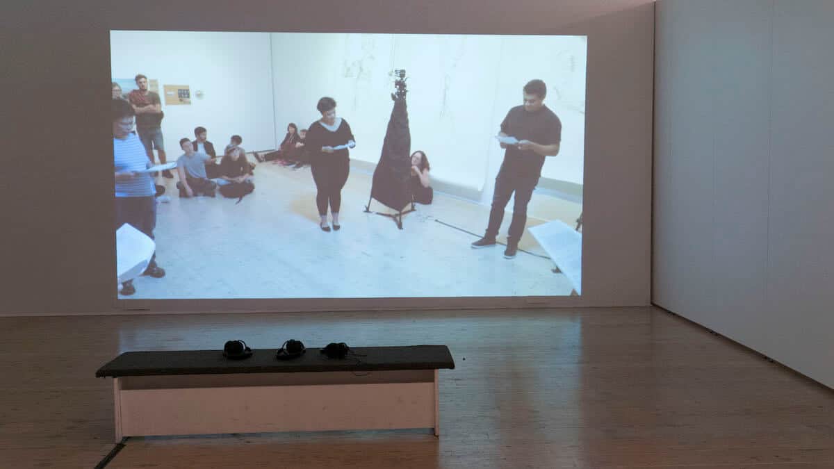 Lisa Myers. Fanning the Fire Alarm. 2017. Installation view.