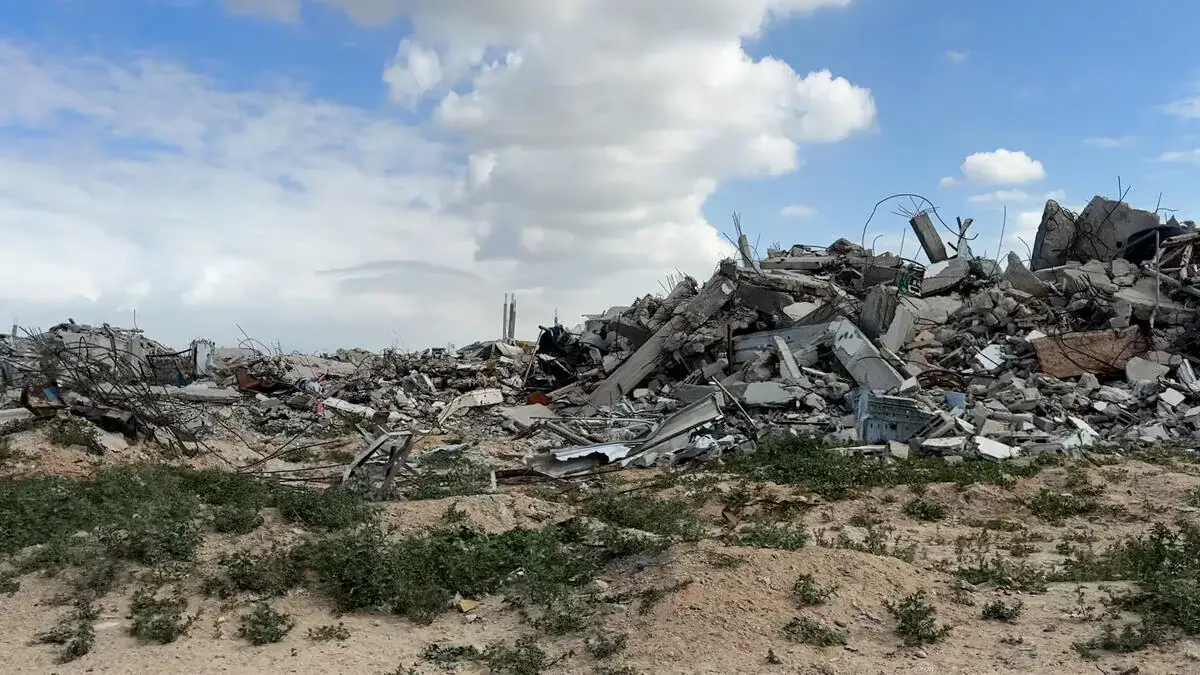 Families in Gaza are living in wet conditions, with huge numbers still displaced. This footage shows general views during February 2026.