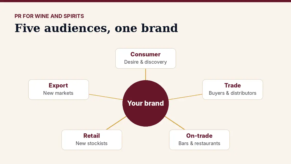 PR for Wine and Spirits 3 PR for wine & spirits: consumer, trade, on-trade, retail and export coverage