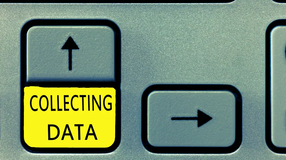A chart showing data collected over a timespan