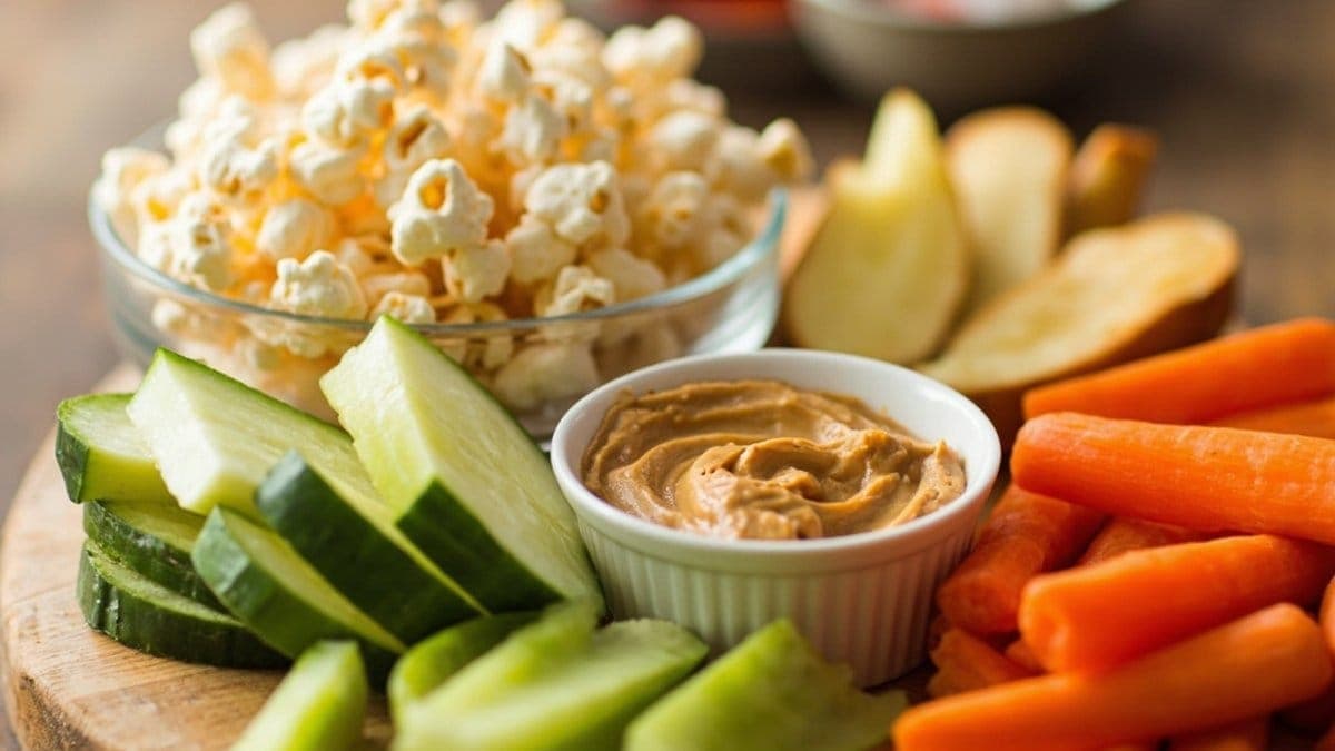 healthy snacks under 100 calories - crispy crunchy options photograph