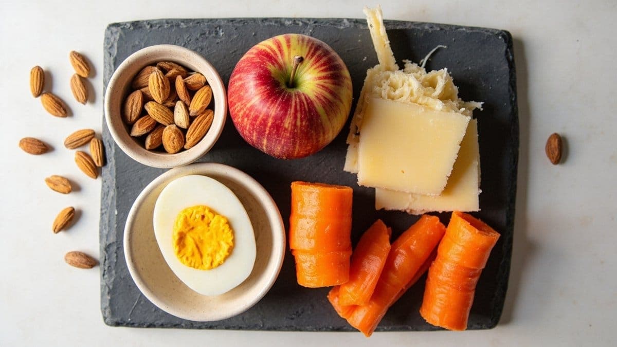 healthy snacks under 100 calories - protein-rich portions photograph