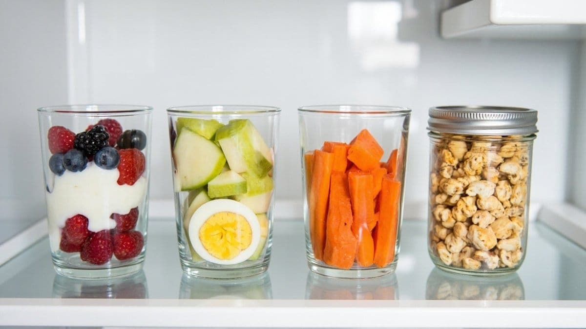 healthy snacks under 100 calories - weekly meal prep photograph