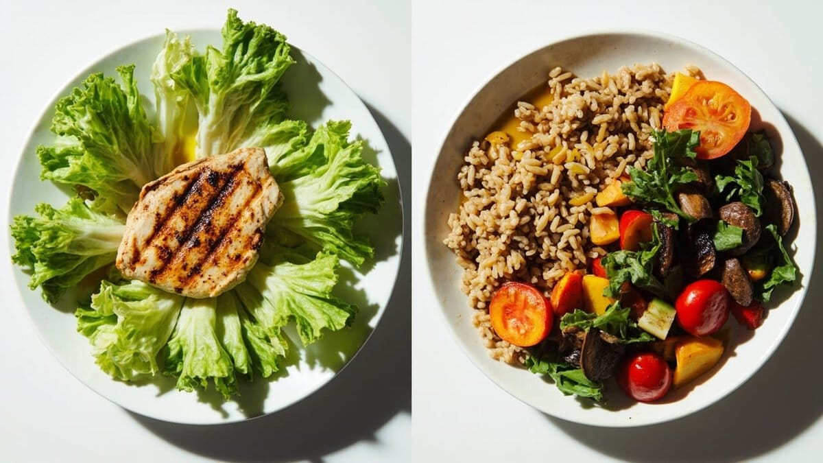 losing weight mistakes to avoid - sustainable meal vs crash diet comparison
