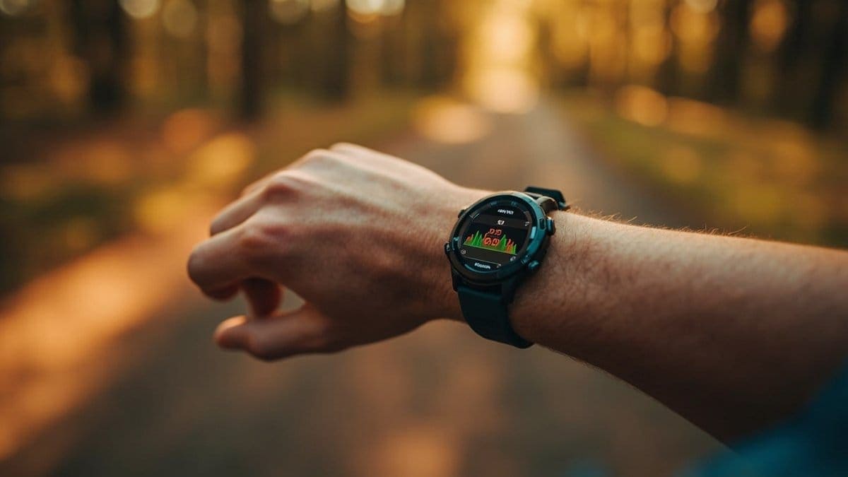 proven workout programs strategies - athlete wearing heart rate monitor during cardio session