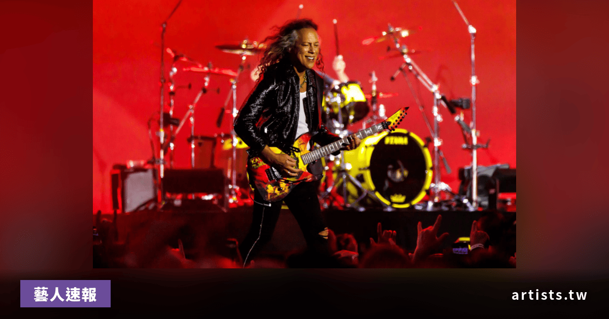 Kirk Hammett 演出中從舞台邊緣跌落,稍早因 Taylor Swift T-shirt 惹議