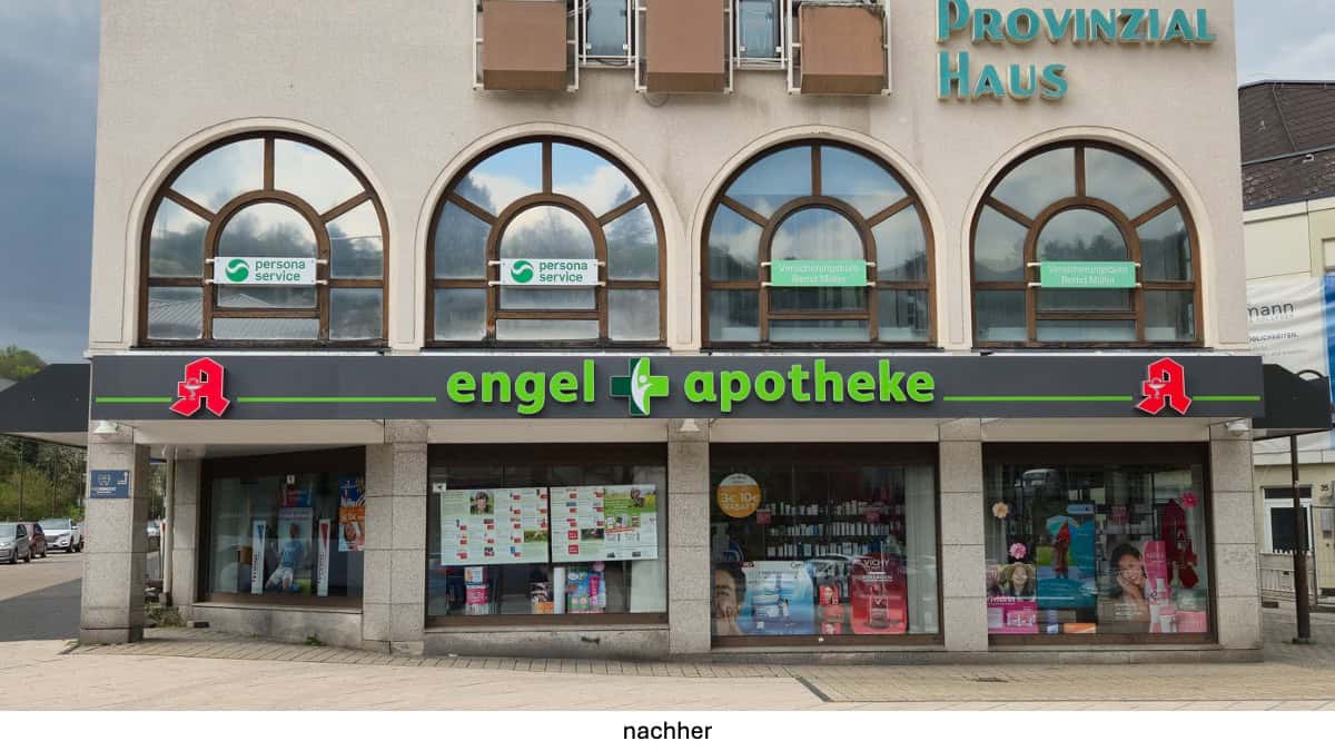 Engel Apotheke in Idar-Oberstein, optimale Sichtbarkeit und Markenbrand!