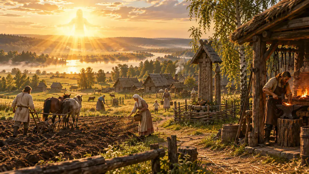 Земледелие кузнечное ремесло и языческие верования древних славян