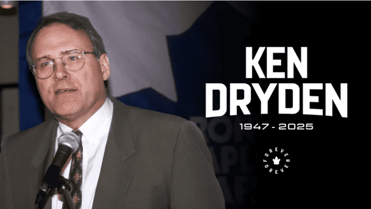 Statement from Maple Leafs General Manager Brad Treliving on the passing of hockey legend, Ken Dryden at 78
