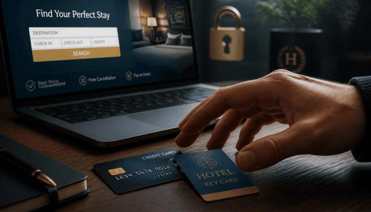 donner son numéro de carte bancaire pour réserver un hôtel