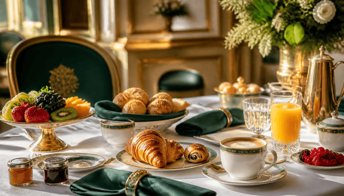 petit déjeuner hôtel