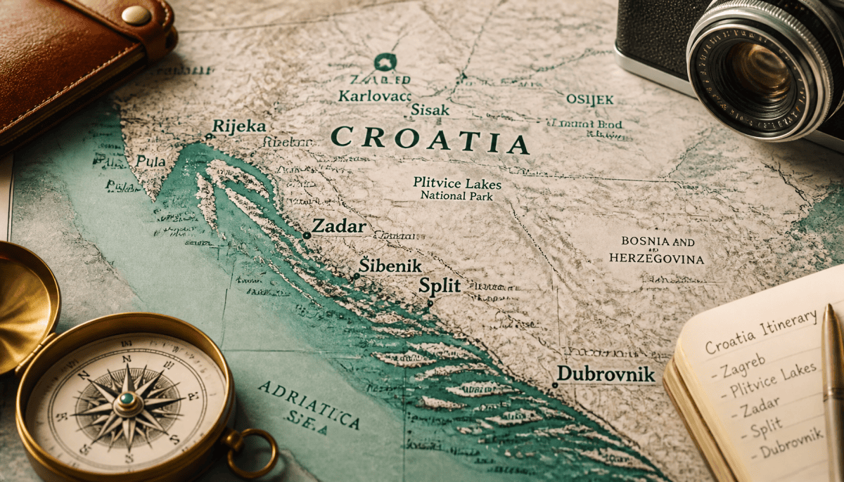 croatie carte