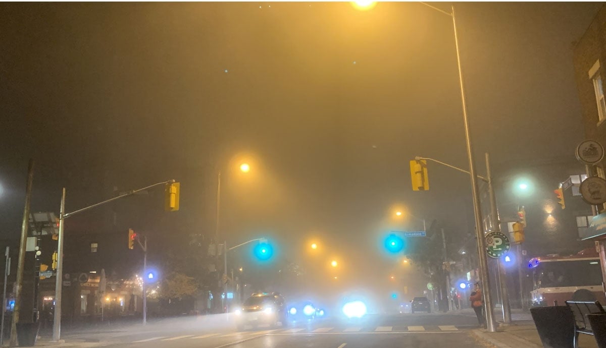 Fog advisory issued for Toronto