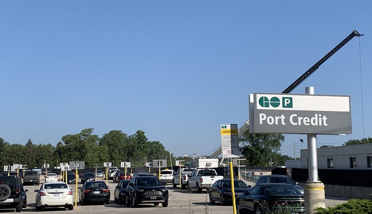 Port Credit is getting another condo and it will be right beside the GO and new HURLT station