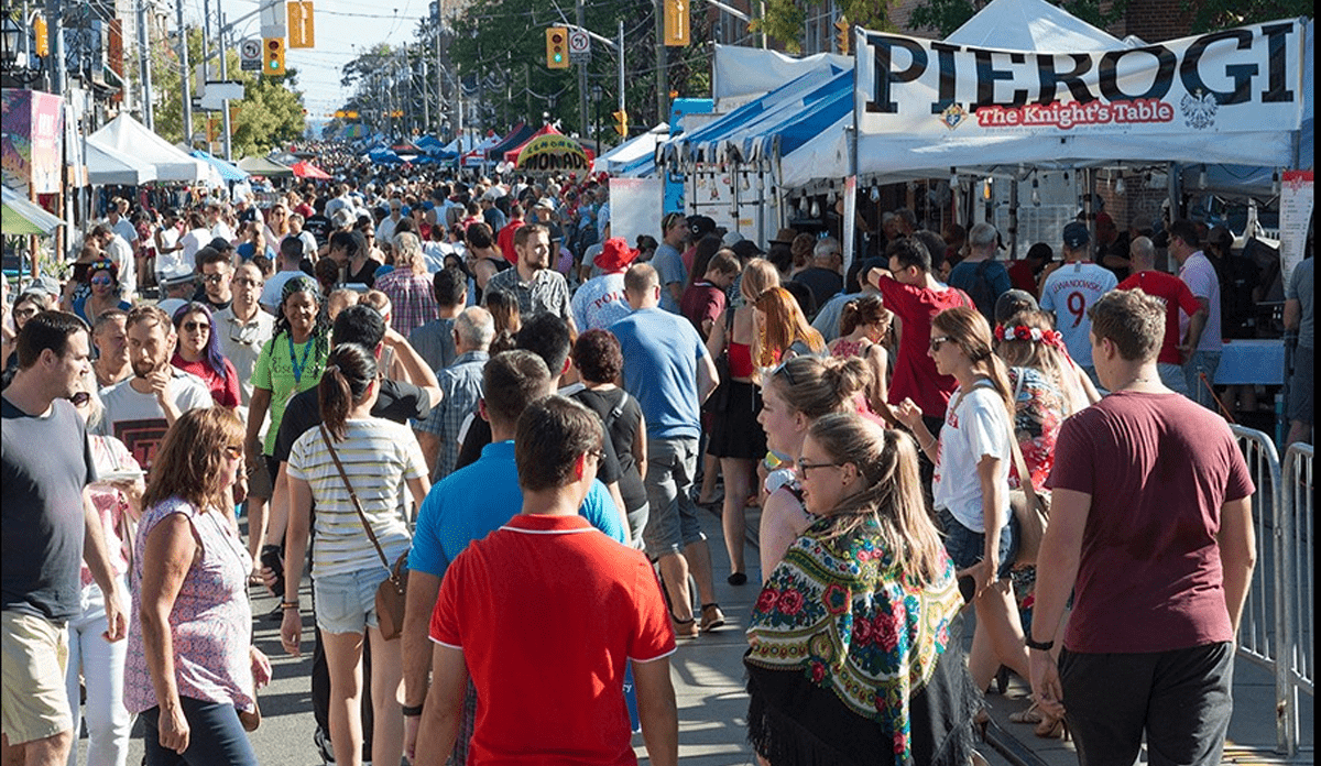 Toronto’s Roncesvalles Polish Festival features  Polish food favourites, over 40 performances, Polka dancing and more