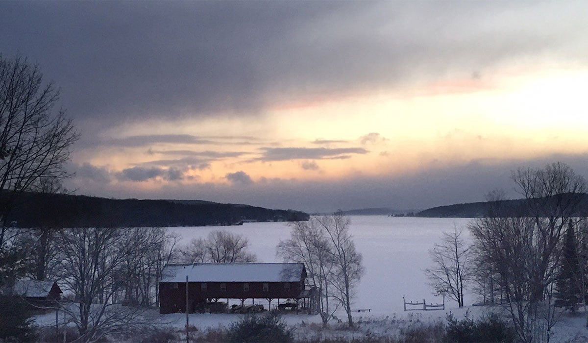 Snow at Camp Michigania