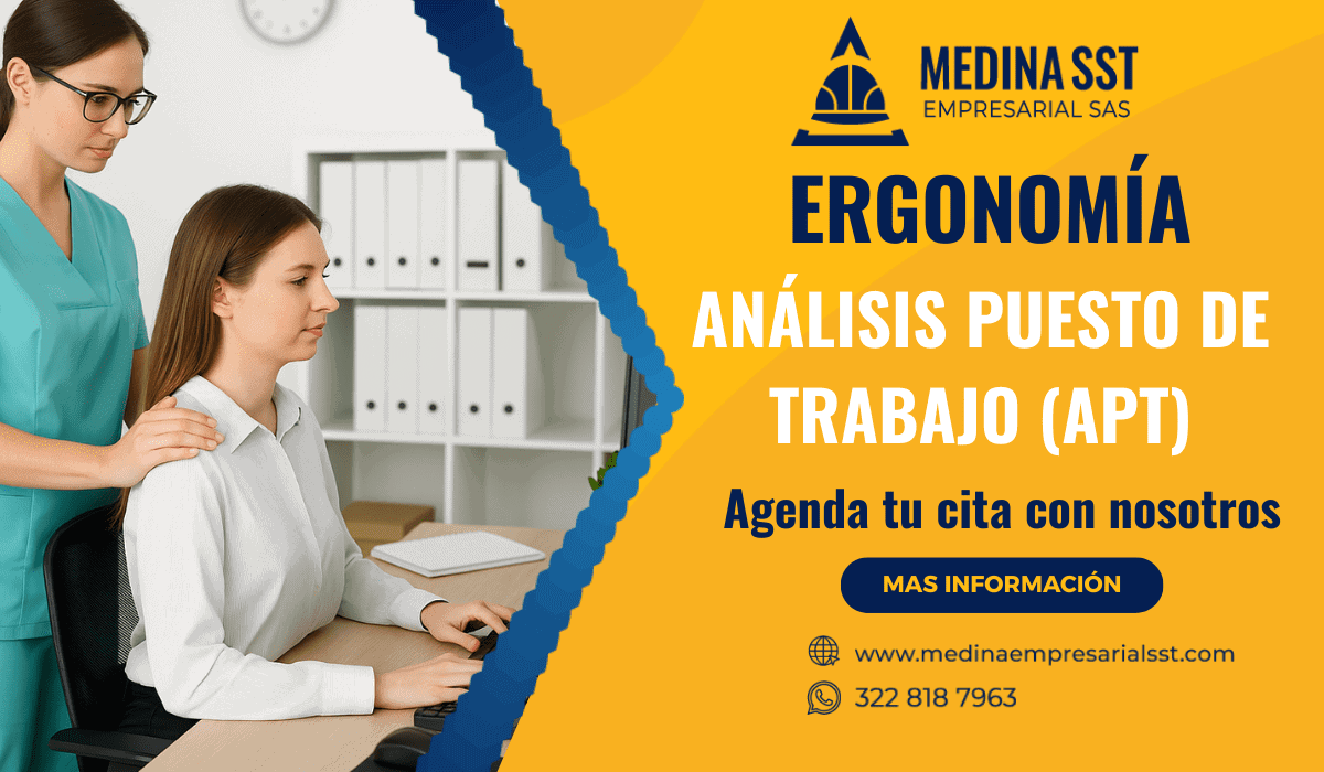 Servicio de análisis de puesto de trabajo en empresas con enfoque en ergonomía y SG-SST
