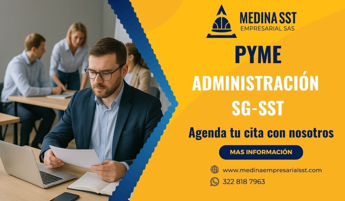 Capacitación empresarial sobre el Sistema de Gestión de Seguridad y Salud en el Trabajo (SG-SST) para pymes, con agenda disponible.