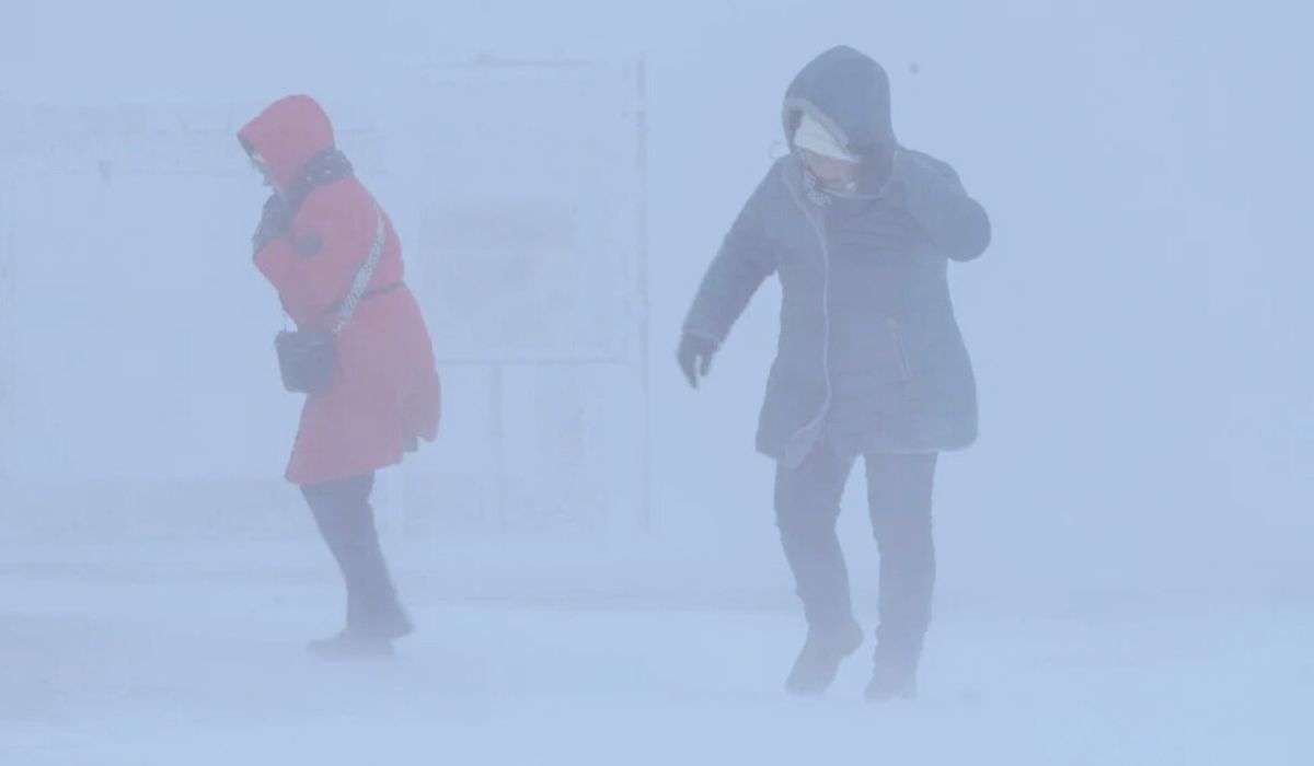 Unwetterwarnung Schneesturm