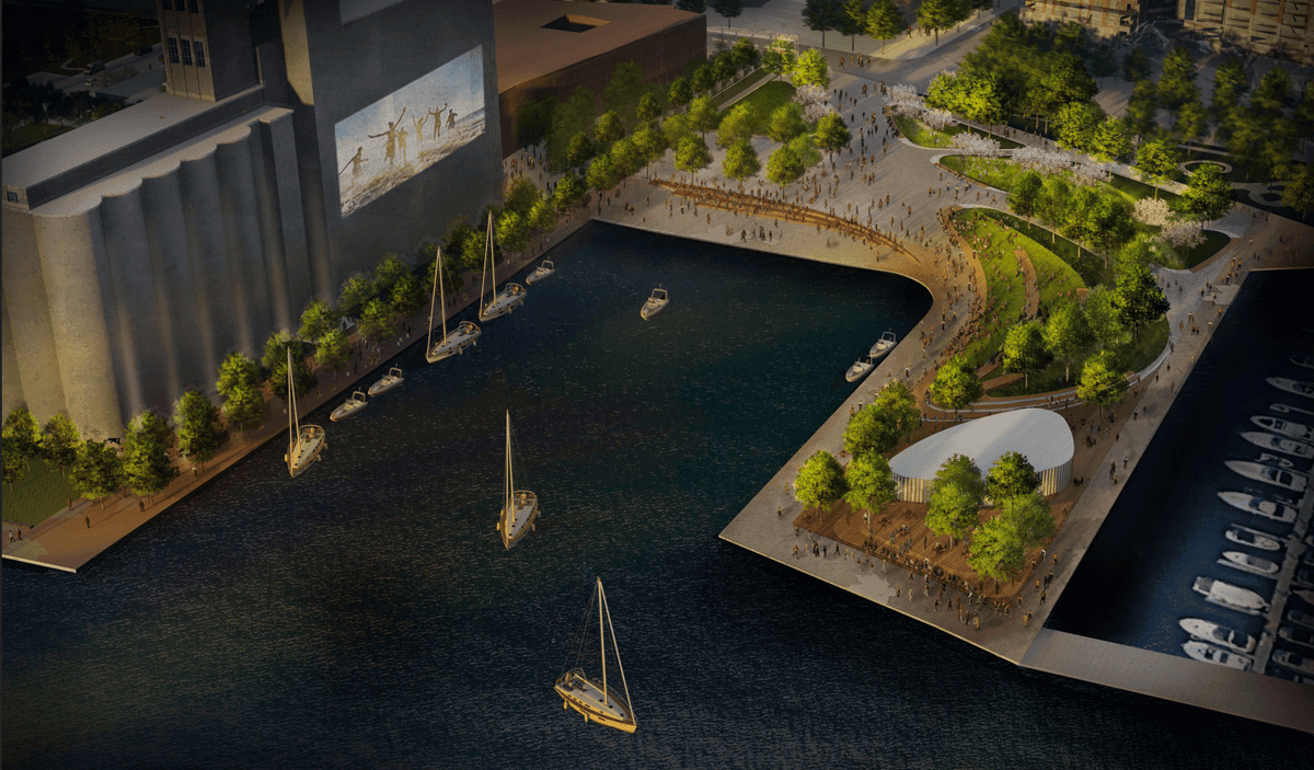 Here’s the latest update on Toronto’s Bathurst Quay waterfront park