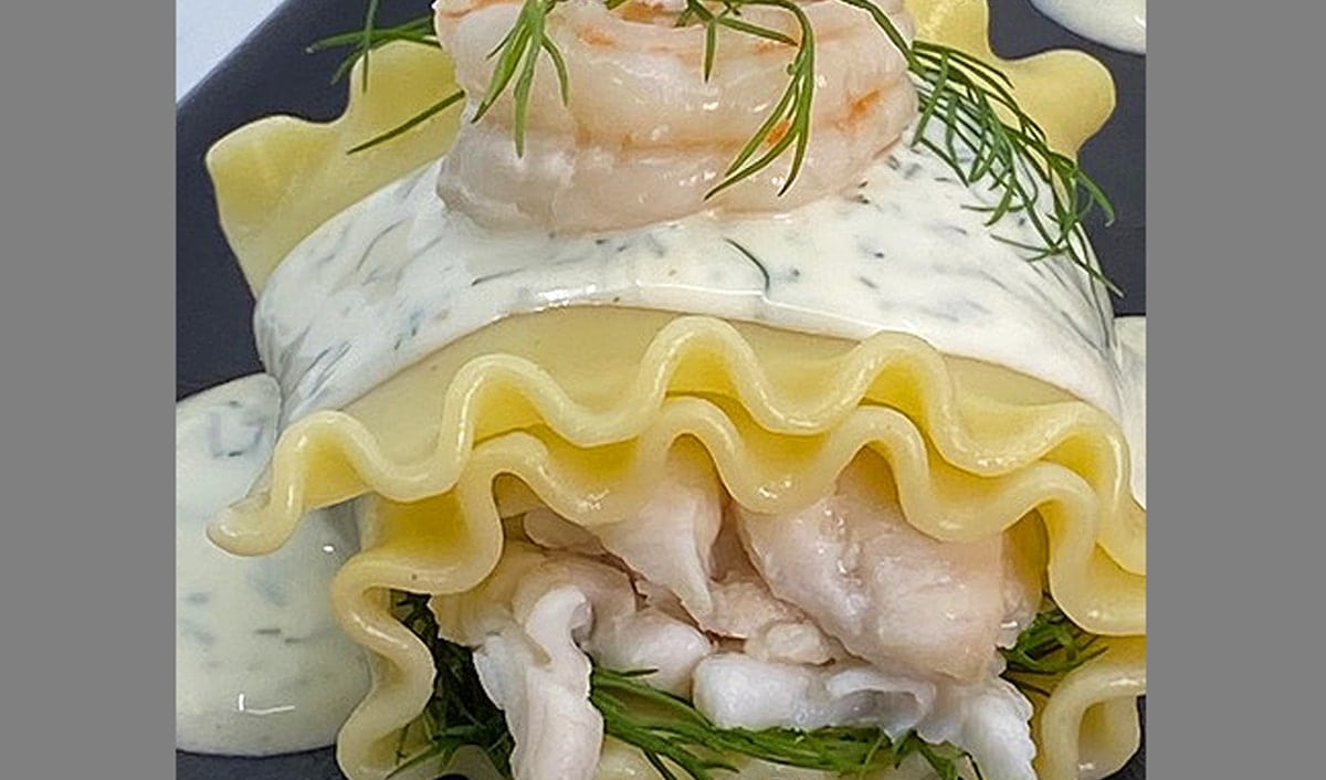 October is fish month – Here is a recipe for Stuffed Sole Lasagna from Chef Stephan Schulz