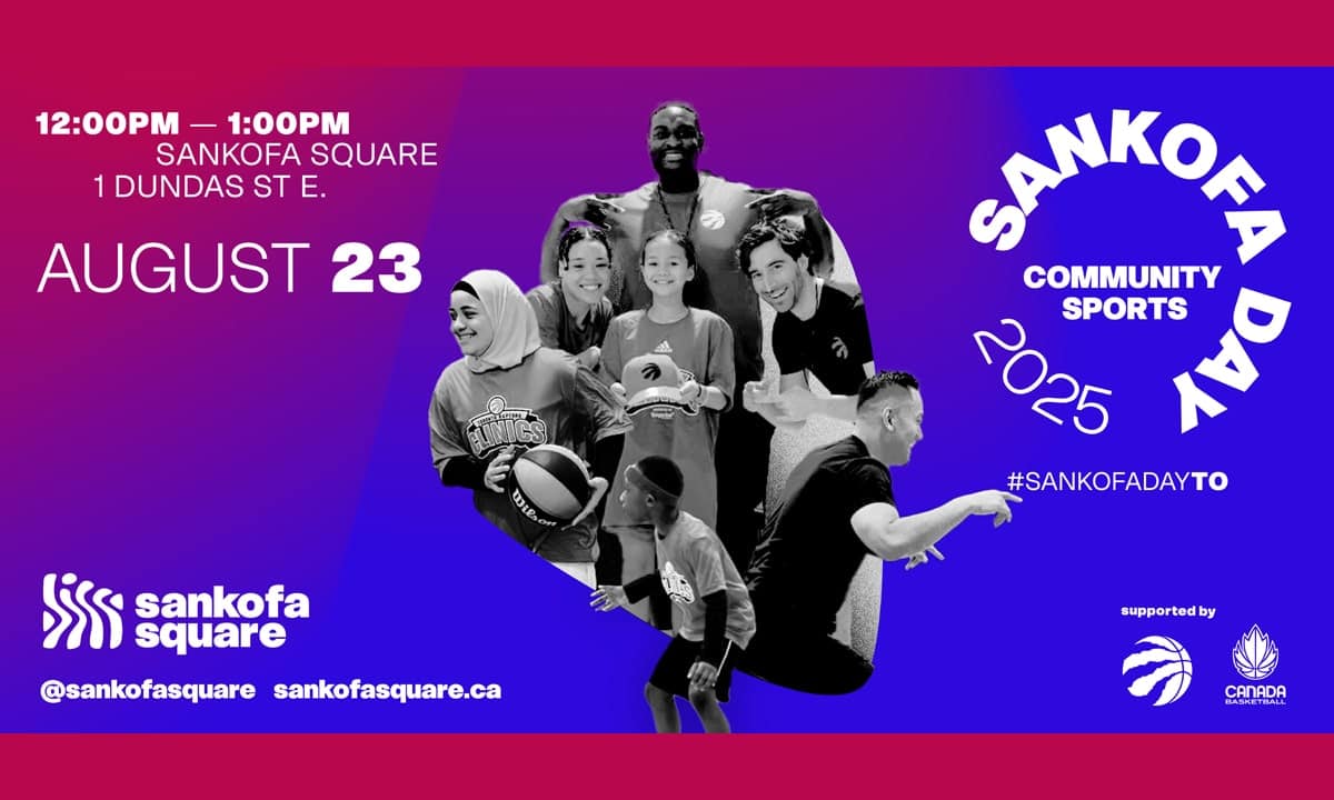 Raptors basketball clinic Sankofa Square