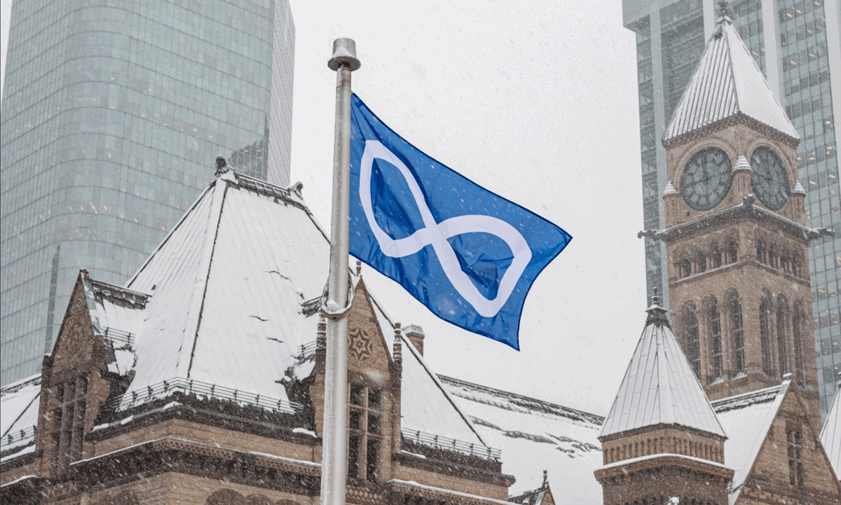 City of Toronto raises Métis flag at City Hall to honour Louis Riel Day