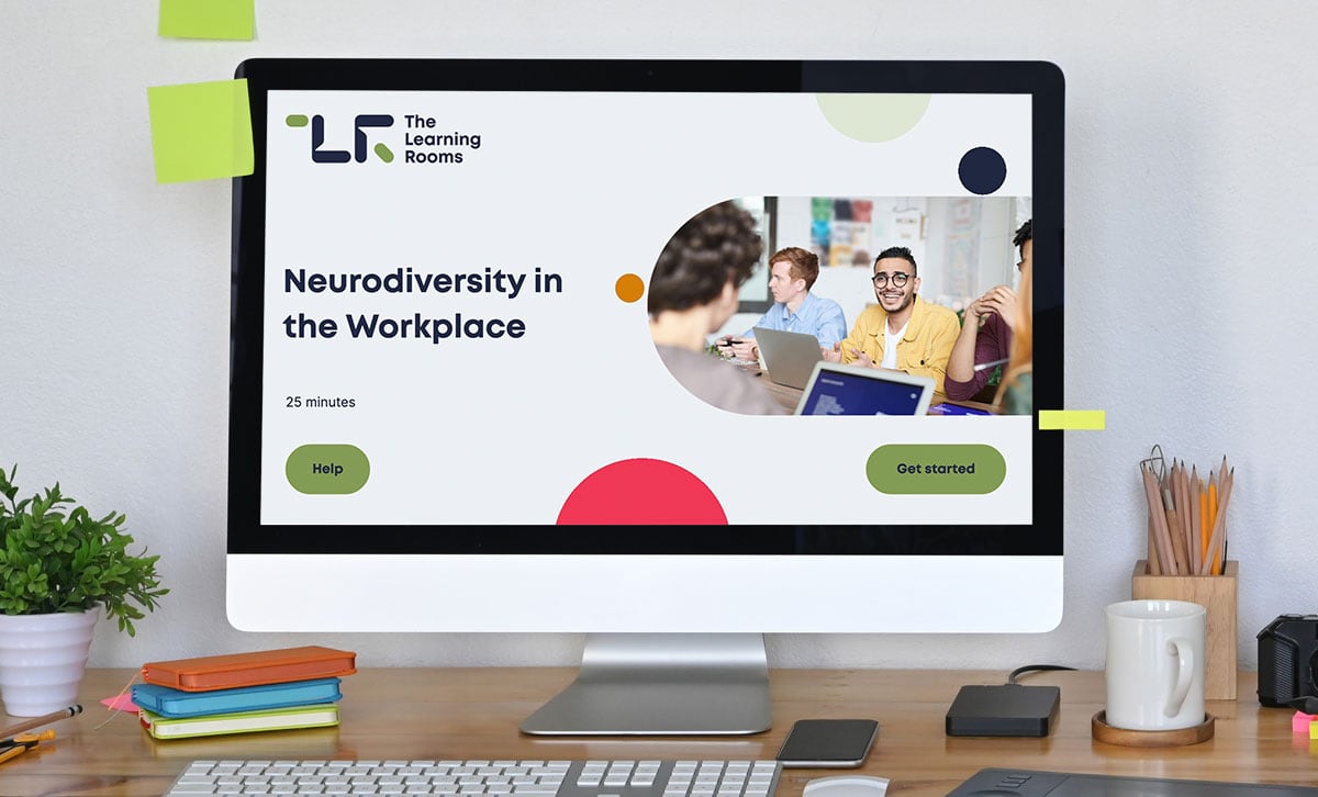 Screenshot of title slide for Neurodiversity in the Workplace online course