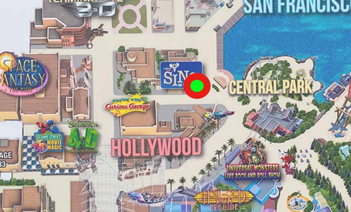 Location of NO PARKING spot