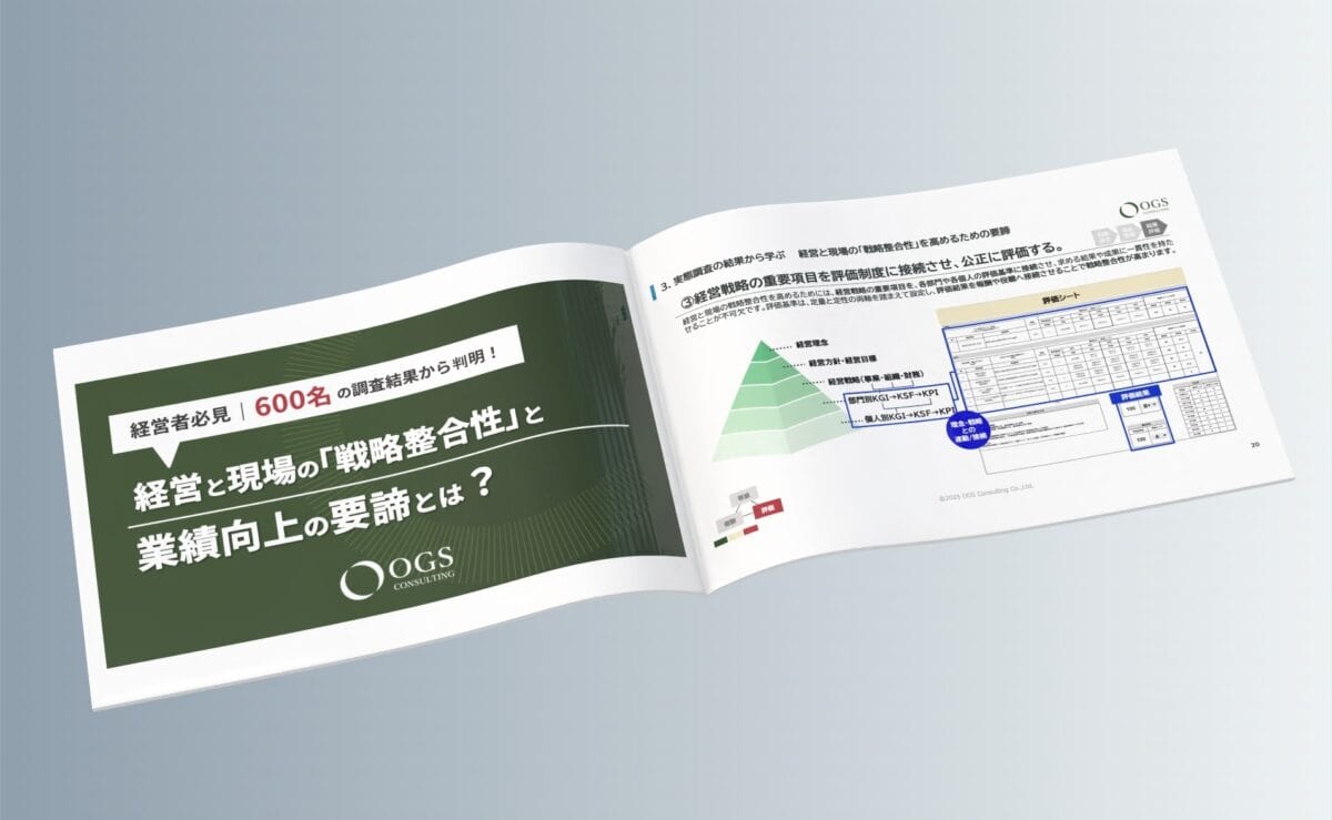 【経営者様向け】『経営と現場の「戦略整合性」と業績の相関』に関する調査レポートを公開