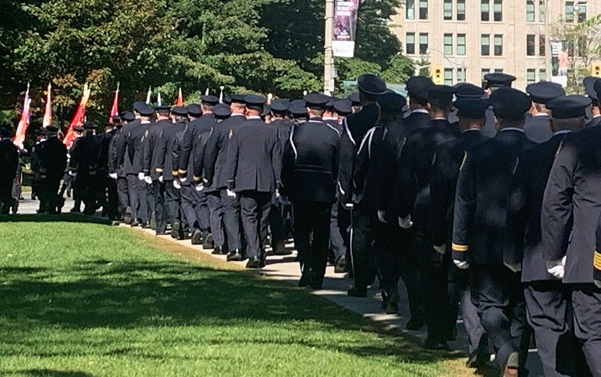 Fallen firefighters honoured in Toronto by the Province of Ontario