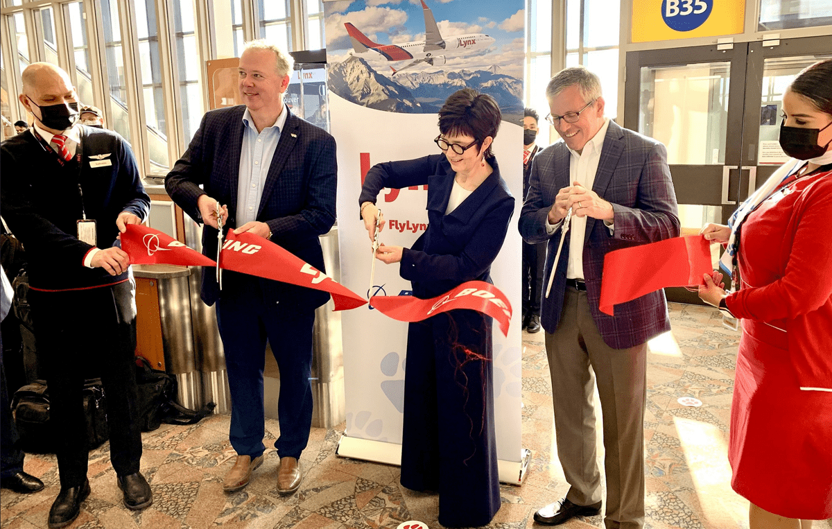Lynx Air’s inaugural Toronto-Calgary Flight takes off from Pearson Airport