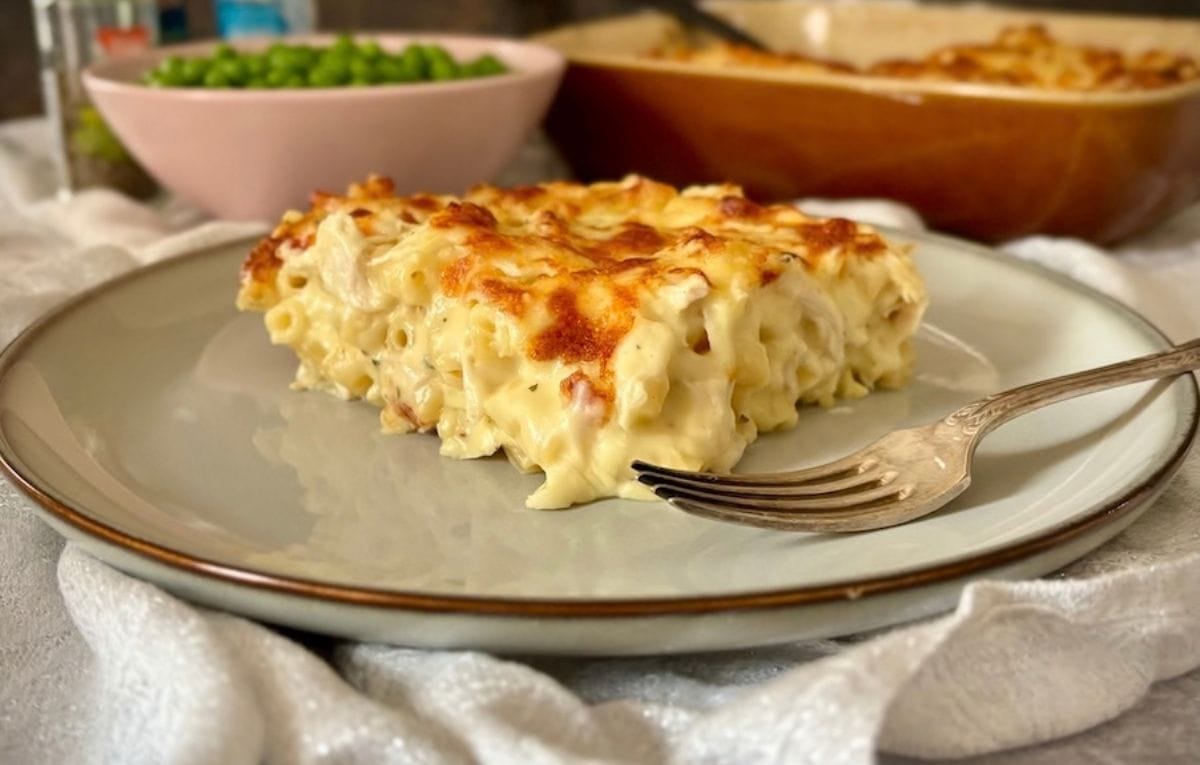 Chicken mac and cheese.